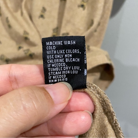 Creative Destruction Allover Pug Print T-Shirt Unisex Brown Pocket Medium - Picture 4 of 7